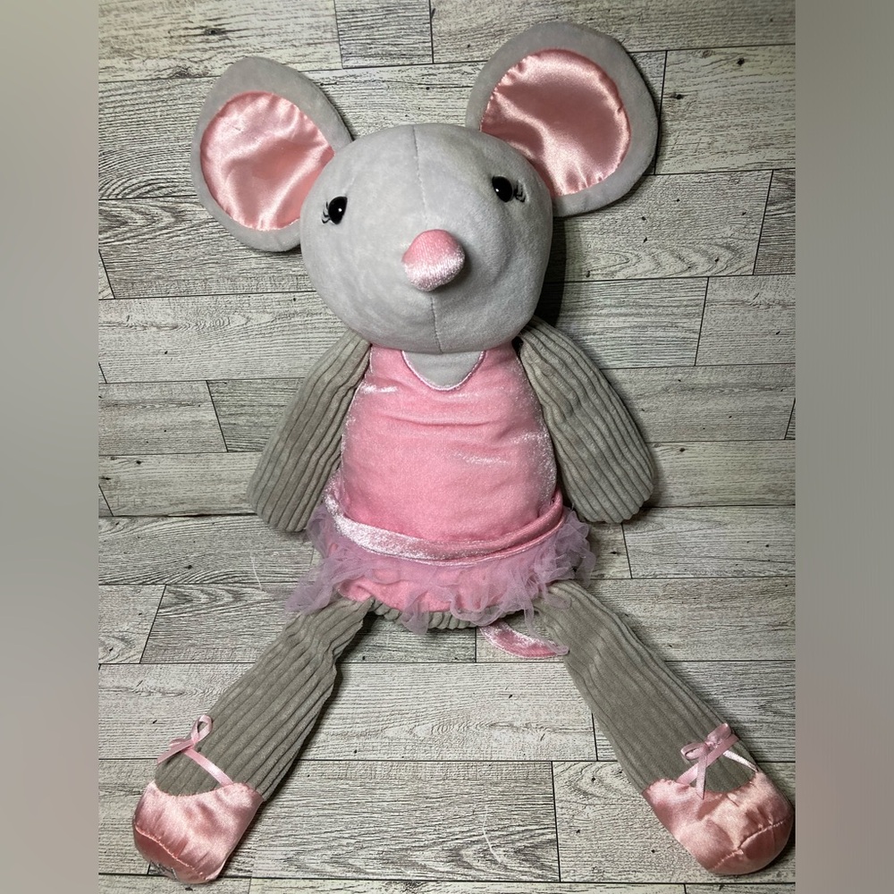 Scentsy Buddy Maddie Mouse Ballerina Plush 16" Stuffed Animal Pink Tutu Luna Pak
